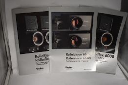 A selection of Rollei leaflets and ephemera