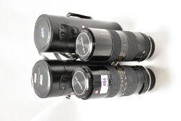 A Tamron Zoom Macro 1:4,5 85-210mm lens No 8174185 & 7733477