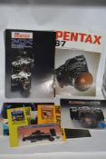 A selection of Pentax leaflets and ephemera