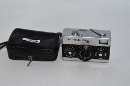 A Rollei 35 camera with Carl Zeiss Jena Tessar 1:3,5 44mm lens in soft case