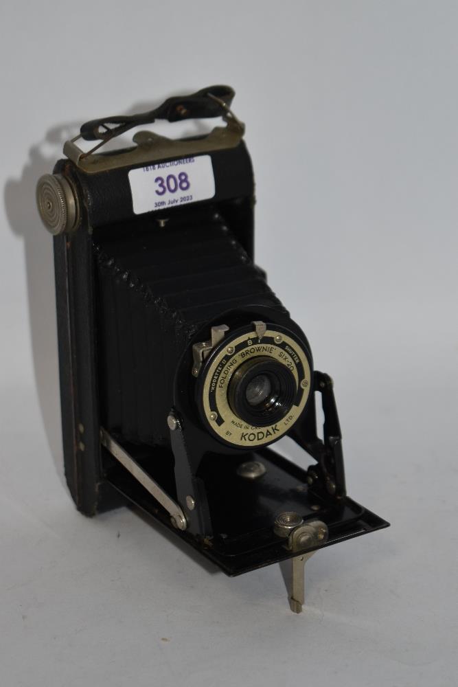 A Kodak folding Brownie Six-20