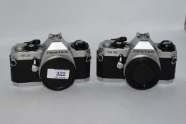 Two Pentax MG camera bodies Nos 7122588 & 7068651