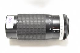 A Hoya HMC Zoom 1:4 80-200mm lens No327349