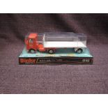 A Dinky diecast, 915 A.E.C with Flat Trailer, orange cab with white trailer and decals, on