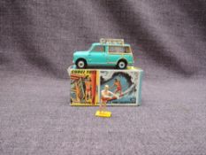 A Corgi diecast, 485 Surfing with the B.M.C Mini Countryman in light green with yellow interior,