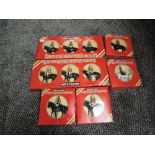 Six Britains Regiment hand painted metal model sets, 7229 3 Mounted Horse Guards, 7228 3 Mounted
