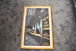 A LNER Railway Poster printed by S C Allen & Company, signs of repair and reframed 48cm x 76cm