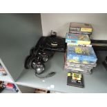 A Sega Mega Drive 16-Bit Console with 19 Game Cartridges in original plastic boxes with