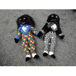 Two Merrythought Limited Edition black velvet Dolls, Dandy Golly 53/78, height 42cm and Joseph 19/5