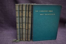 Theology. The Companion Bible. London: Humphrey Milford OUP. In six volumes. Uniformly bound in a