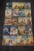 Children's. Rupert Annuals. A selection, 1950's onwards. Condition mixed, but generally 'Good'. (