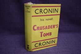 Literature. Cronin, A. J. - Crusader's Tomb. London: Victor Gollancz Ltd. 1968, 2nd impression. Ex-