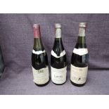 Three bottles of French Red Wine, 1991 Marquis De Sade Cotes Du Ventoux, 13% vol 75cl, 1998 Ladoix
