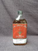 A bottle of Adhainn Dearg The Spirit of Lewis Single Malt Spirit, cask number 032010, distilled 10/