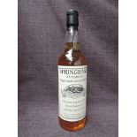 A bottle of Springbank 21 Year Old Single Malt Scotch Whisky, produced 16th June 1995, bottled