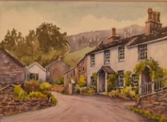 *Local Interest - John Bentley (20th Century, British), watercolour, 'Chapel Stile', a row of