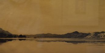 *Local Interest - Bernard Eyre Walker (1886-1972), etching, 'Coniston Water From Brantwood',