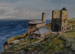 Helen S. (20th Century, British), watercolour, 'Levant Mine, Pendeen, Cornwall', signed and dated '