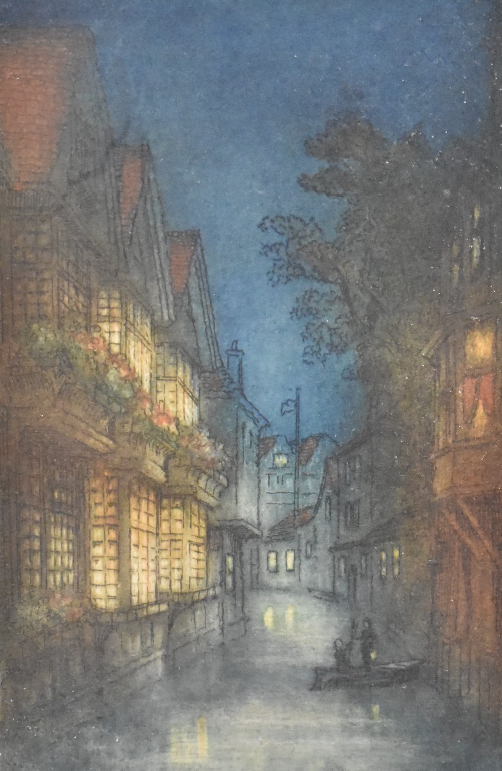James Alphege Brewer (1881-1946, British), aquatint, 'Canterbury', signed to the lower right in