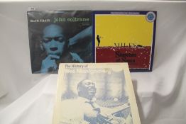A small selection of Jazz records which includes John Coltrane and Miles Davis - DMM metal mastering