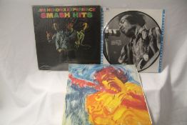 A lot of Jimi Hendrix records including a rare picture disc