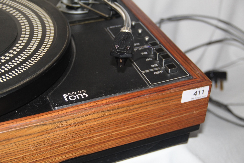 A vintage and high end British turntable from Fons - with an SME arm and dust cover - been - Image 3 of 6