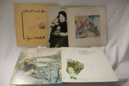 An eight album lot of classic albums by Joni Mitchell - VG at least all over