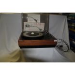 A vintage and high end British turntable from Fons - with an SME arm and dust cover - been