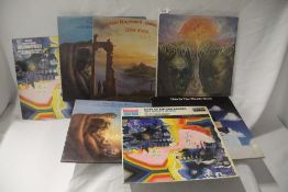 A lot of seven Moody Blues and related albums