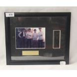 A framed Beatles ' film cell ' print 29cm x 24cm
