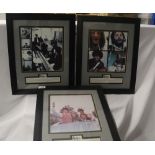 A lot of framed Beatles Anthology prints - eleven in total measuring 33cm x 40cm - please note one