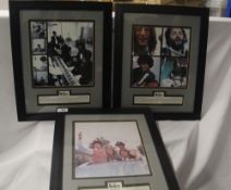 A lot of framed Beatles Anthology prints - eleven in total measuring 33cm x 40cm - please note one