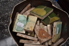A selection of Antique tile pieces
