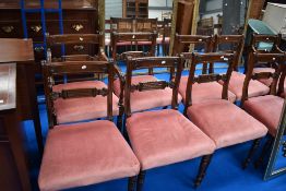A set of ten (eight plus two) Regency style dining chairs