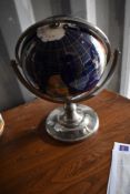 A modern agate globe of small proportions