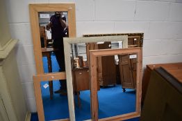 A selection of modern decorative mirrors
