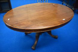 A Victorian mahogany loo table