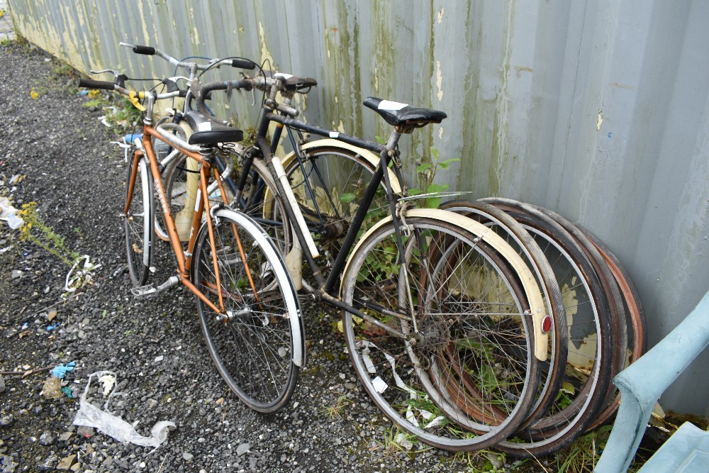 A selection of vintage bicycles