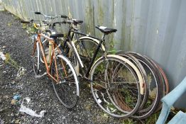 A selection of vintage bicycles