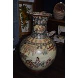 An impressively large Chinese reproduction floor vase.
