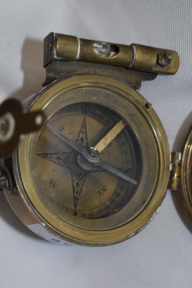 A brass Stanley of London maritime compass. - Image 4 of 5