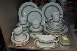 A collection Royal Doulton 'Rondelay' table ware, including bowls, plates, jug, gravy boat etc.