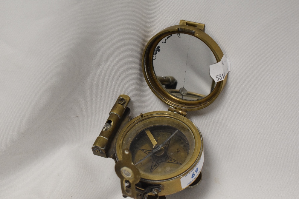 A brass Stanley of London maritime compass. - Image 3 of 5