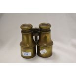 A set of 19th Century brass cased filed glasses/ binoculars , no visible makers mark