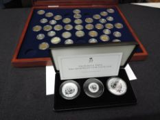 A Jubilee Mint Limited Edition Princess Diana Fine Silver Proof Three Coin Set, Solomon Islands