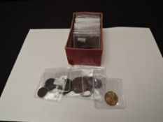 A collection of mainly GB Copper/Bronze Coins, various dates including Victorian Pennies 1853,