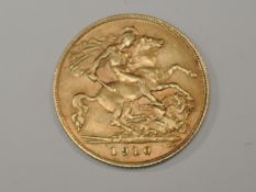 A 1910 Edward VII Gold Half Sovereign, Royal Mint