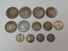 A collection of Queen Victoria 1887 & 1888 Silver Coins, Half Crown x 3, Florin x 3, Shilling x 3