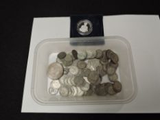 A small amount of GB 1920-1946 Silver Coins, Sixpences and Threepences, aprox weight 7oz (3.5oz