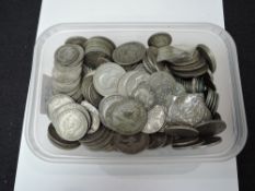 A collection of GB Silver Coins, post 1920, Sixpences to Half Crowns, approx weight 64oz
